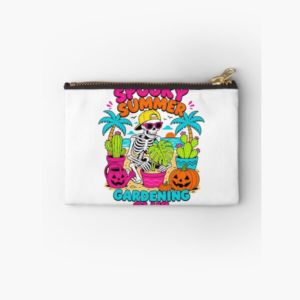 Item preview, Funny Spooky Summer Gardening Club Skeleton Graphic Tee designed and sold by Design Vibras.