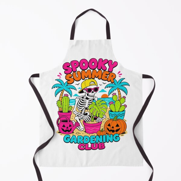 Item preview, Funny Spooky Summer Gardening Club Skeleton Graphic Tee designed and sold by Design Vibras.