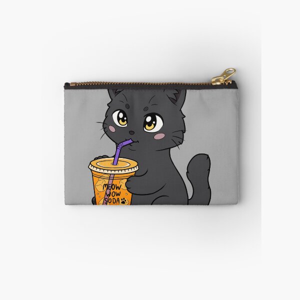 Item preview, Fluffy Black Cat Orange Soda designed and sold by WindyFizz.