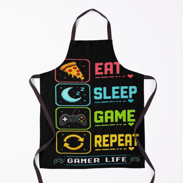 Item preview, Eat Sleep Game Repeat Gamer Life Retro Pixel Art Gaming Design designed and sold by TulipsArtDesigns .