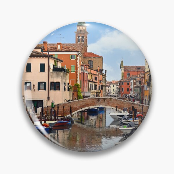 Item preview, Traditional stone bridge over Vena Canal in Chioggia, Italy designed and sold by goceris.