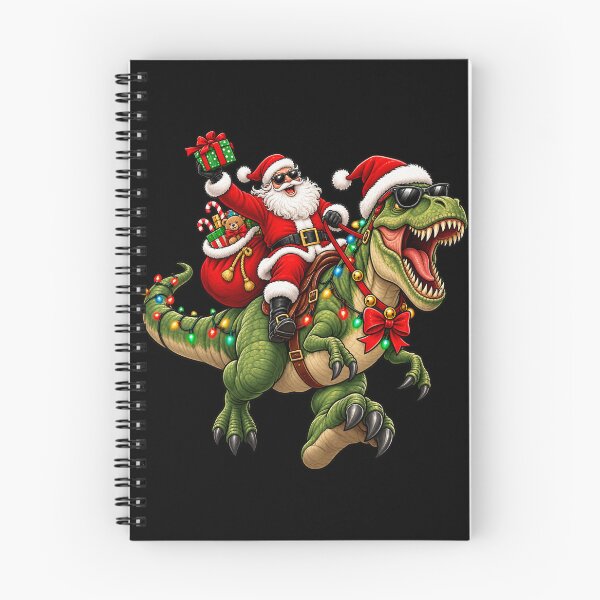 Item preview, Awesome Santa Rocking Festive T-Rex designed and sold by Giddy Bear Gifts.