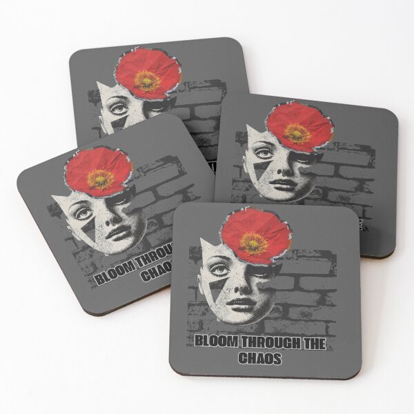 Item preview, Bloom Through the Chaos Grunge Floral Art designed and sold by AhmadAnnaPrints.