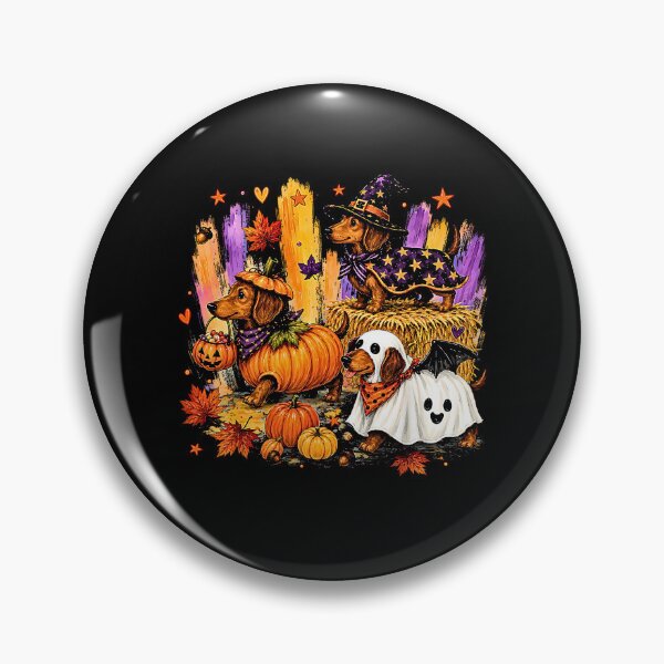 Item preview, Halloween Dachshund Costume Parade Cute Spooky Dog designed and sold by Rahamkshop.