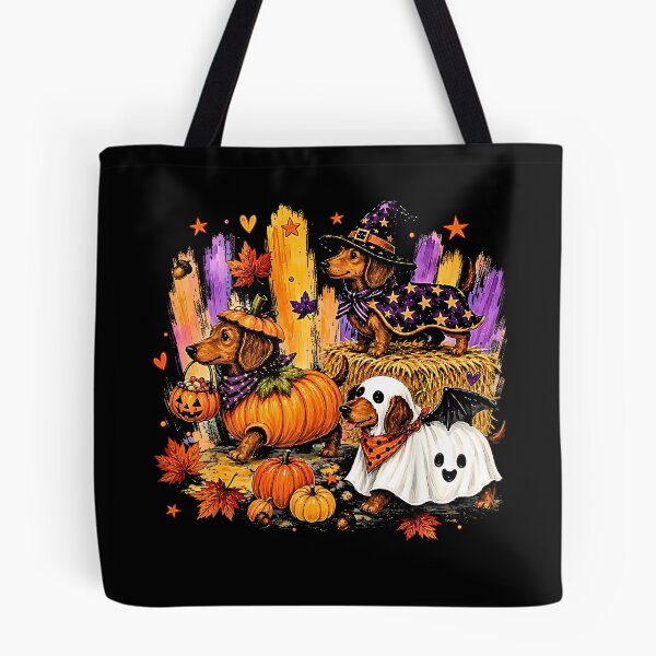 Item preview, Halloween Dachshund Costume Parade Cute Spooky Dog designed and sold by Rahamkshop.