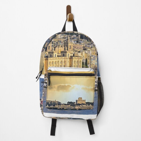 Item preview, Sunset over Birgu marina and Grand Harbour with luxury yachts in Malta designed and sold by goceris.