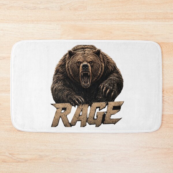 Item preview, Angry Bear Rage Muscle Bear Athletic Mascot Design designed and sold by Pandora´s Box.