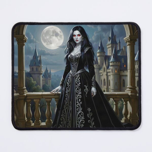 Item preview, Gothic Vampire Woman Under the Full Moon designed and sold by Marcu Ioachim.