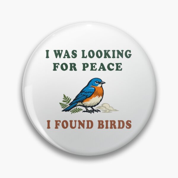 Item preview, I Was Looking for Peace. I Found Birds | Vintage Birdwatching Nature Design designed and sold by Mambila.
