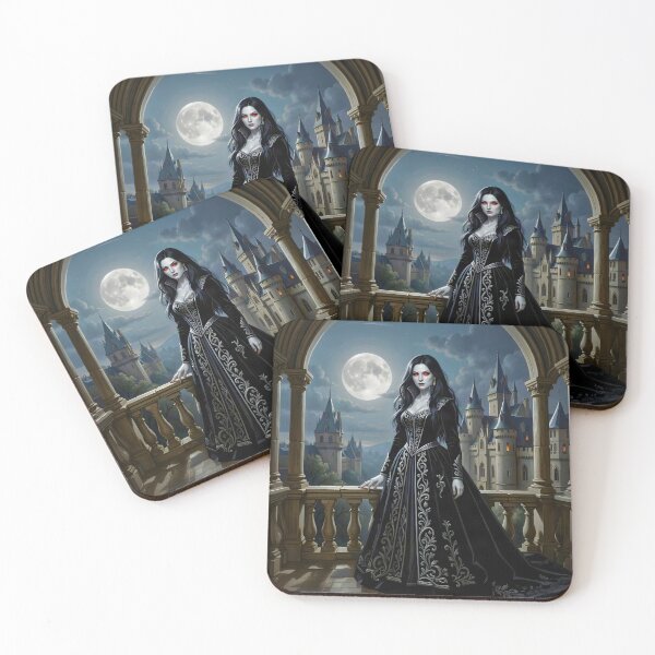 Item preview, Gothic Vampire Woman Under the Full Moon designed and sold by Marcu Ioachim.