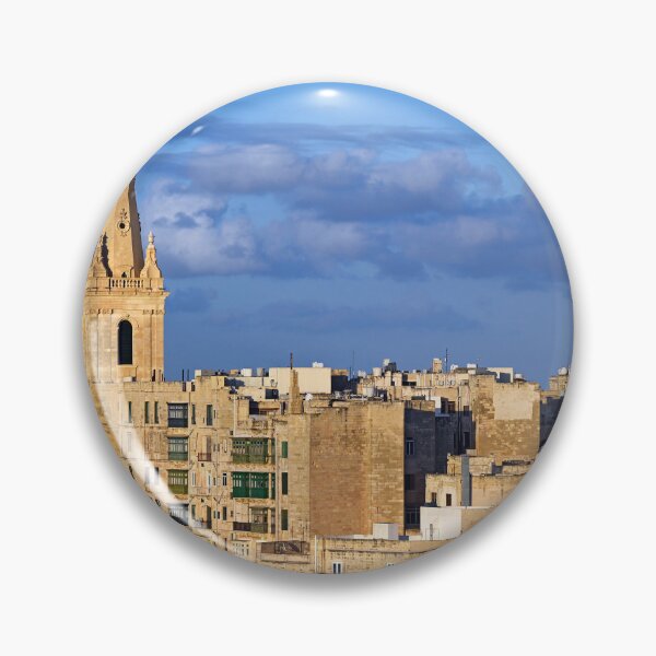 Item preview, Skyline of Valletta with Carmelite Church dome and St Paul's Cathedral, Malta designed and sold by goceris.