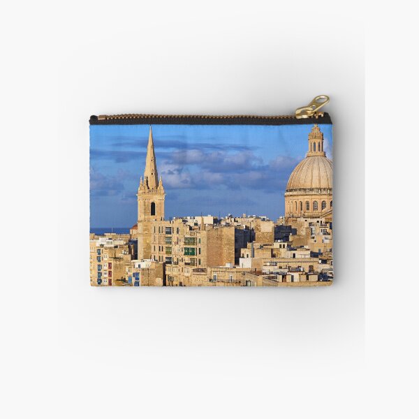 Item preview, Skyline of Valletta with Carmelite Church dome and St Paul's Cathedral, Malta designed and sold by goceris.