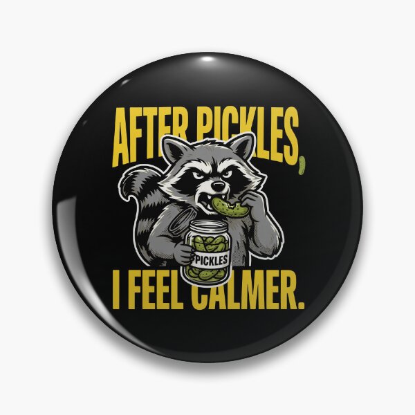 Item preview, Funny Raccoon Eating Pickles After Pickles, I Feel Calmer designed and sold by Welldoh.
