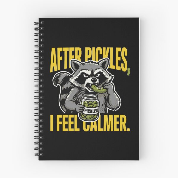 Item preview, Funny Raccoon Eating Pickles After Pickles, I Feel Calmer designed and sold by Welldoh.