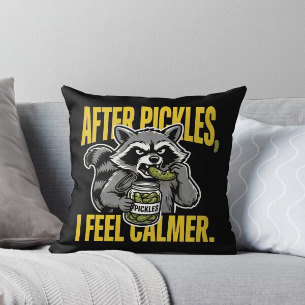 Item preview, Funny Raccoon Eating Pickles After Pickles, I Feel Calmer designed and sold by Welldoh.