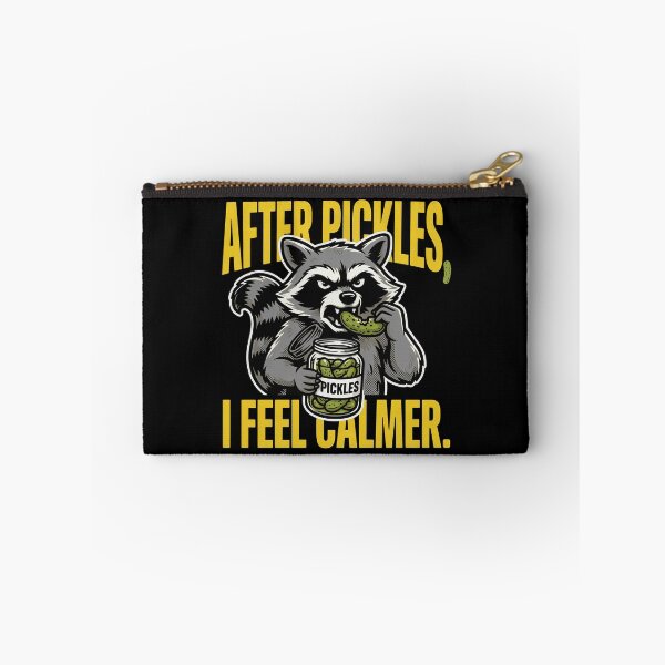Item preview, Funny Raccoon Eating Pickles After Pickles, I Feel Calmer designed and sold by Welldoh.
