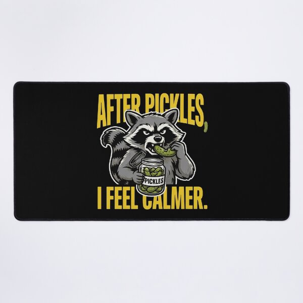 Item preview, Funny Raccoon Eating Pickles After Pickles, I Feel Calmer designed and sold by Welldoh.
