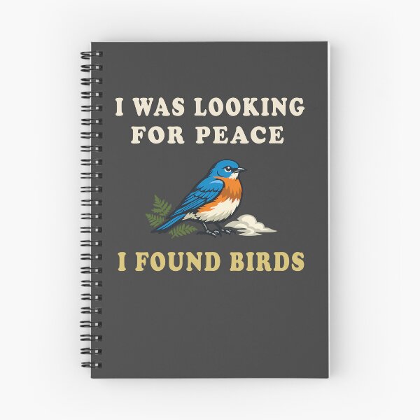 Item preview,  I Was Looking for Peace. I Found Birds | Vintage Birdwatching Nature Design designed and sold by Mambila.