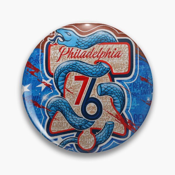 Artikelvorschau, Philadelphia 76ers Sixers NBA Basketball Liberty Bell Graffiti-Wandbild entworfen und verkauft von igotstupidjuice.