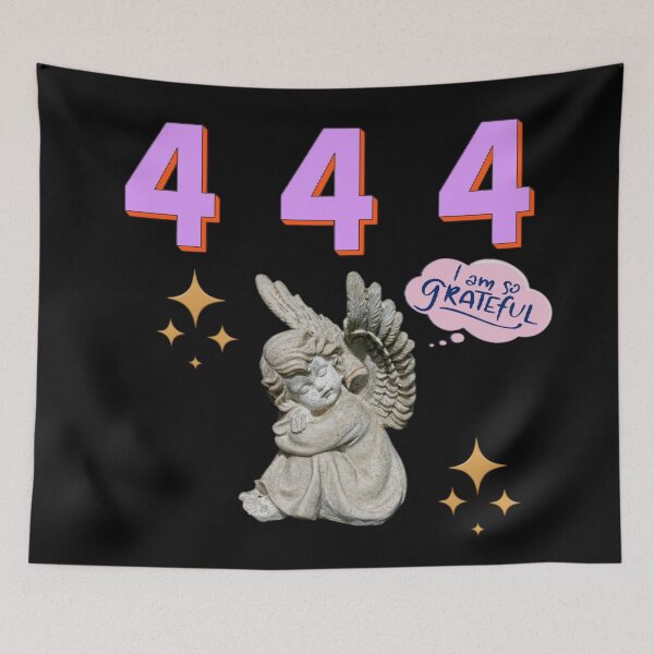 Item preview, 444 Angel Number Design | Aesthetic | Manifest | Manifestation | Grateful | Angels | Spiritual | Gratitude Journals | Pink |  tshirts, mugs, stickers, posters designed and sold by TeenLake.