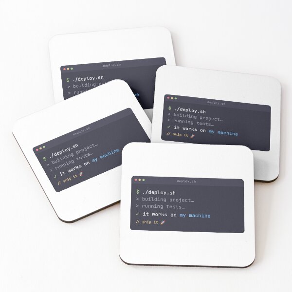 Item preview, It Works On My Machine - Funny Programmer Coding designed and sold by NorrStudio.