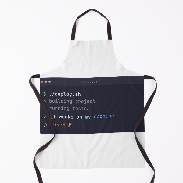 Item preview, It Works On My Machine - Funny Programmer Coding designed and sold by NorrStudio.