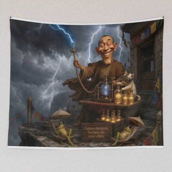 Item preview, Steampunk Biomechanical Art The Lightning Bottling Engine designed and sold by The Brother Wu Collection.