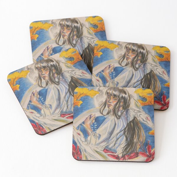 Item preview, Moonrise Kikyo  designed and sold by Jacqueline Sindall Art.