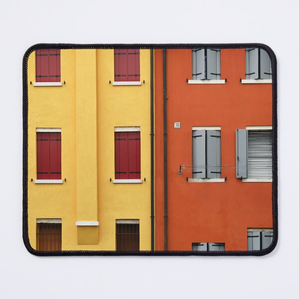 Item preview, Colorful house facades with traditional shutters in Chioggia, Italy designed and sold by goceris.