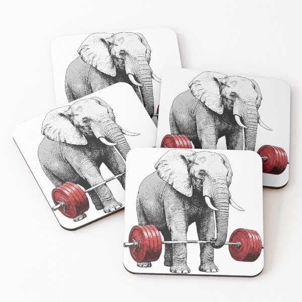 Item preview, Weightlifting Elephant designed and sold by PixelCatalyst.