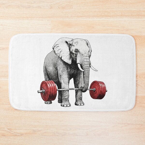 Item preview, Weightlifting Elephant designed and sold by PixelCatalyst.