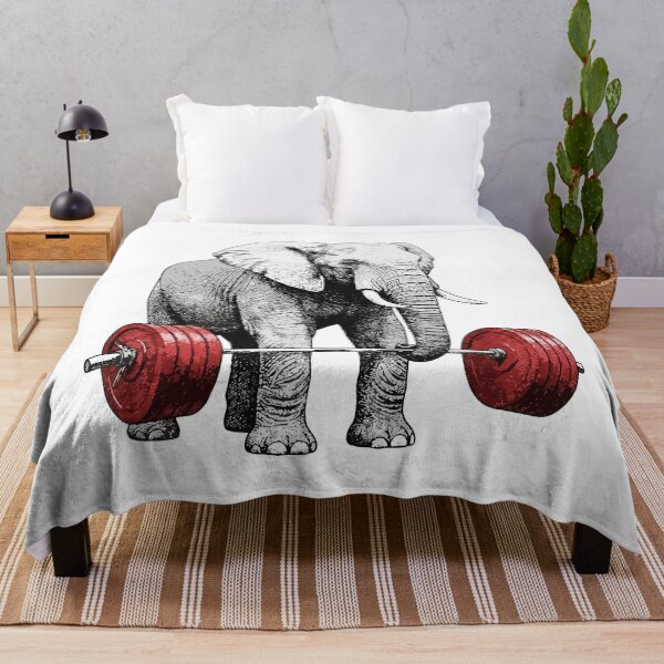 Item preview, Weightlifting Elephant designed and sold by PixelCatalyst.