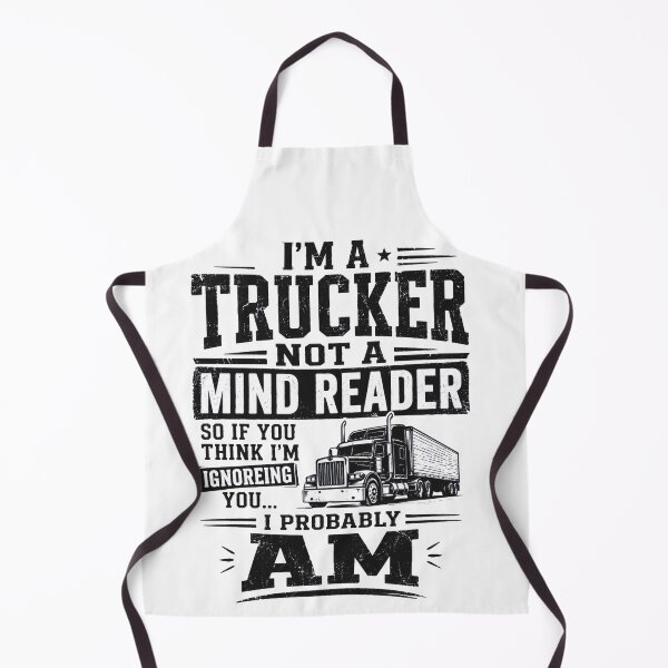 Item preview, Funny Trucker Not A Mind Reader Quote - Hilarious Truck Driver Gift designed and sold by Haque Designs.