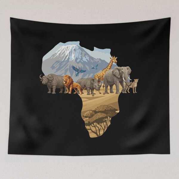Item preview, African wildlife - visit Africa designed and sold by Wolagno.