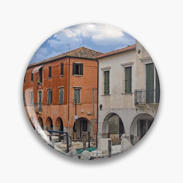 Item preview, Canal Vena with boats and colorful houses in Chioggia, Italy designed and sold by goceris.