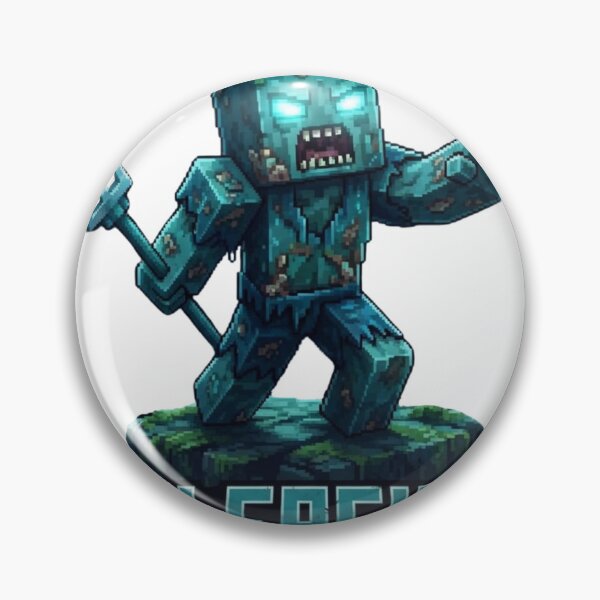 Item preview, Underwater Zombie Pixel Art Ocean Trident Warrior designed and sold by Pandora´s Box.
