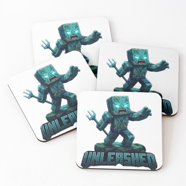 Item preview, Underwater Zombie Pixel Art Ocean Trident Warrior designed and sold by Pandora´s Box.