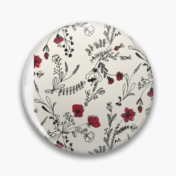 Item preview, Red Flower Pattern 3 designed and sold by MaryObrieneo.