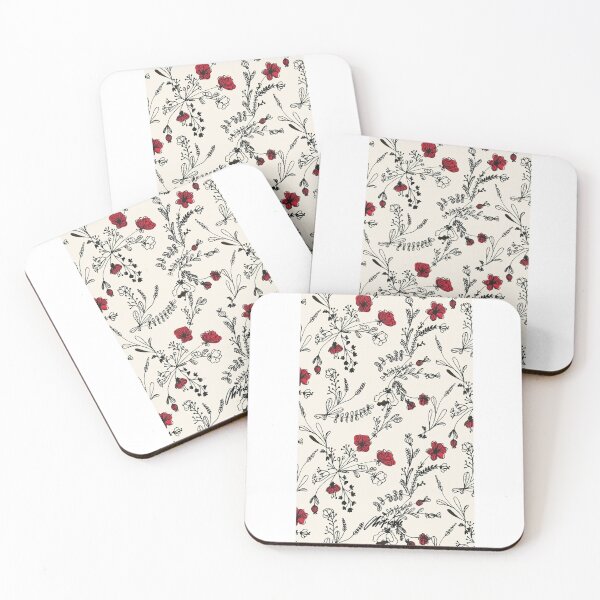 Item preview, Red Flower Pattern 3 designed and sold by MaryObrieneo.