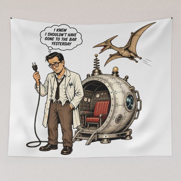 Item preview, Vintage Time Travel Humor designed and sold by TOMSZE.