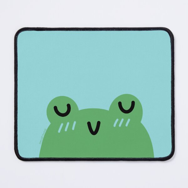 Item preview, frog with blue background designed and sold by forcedtoland.