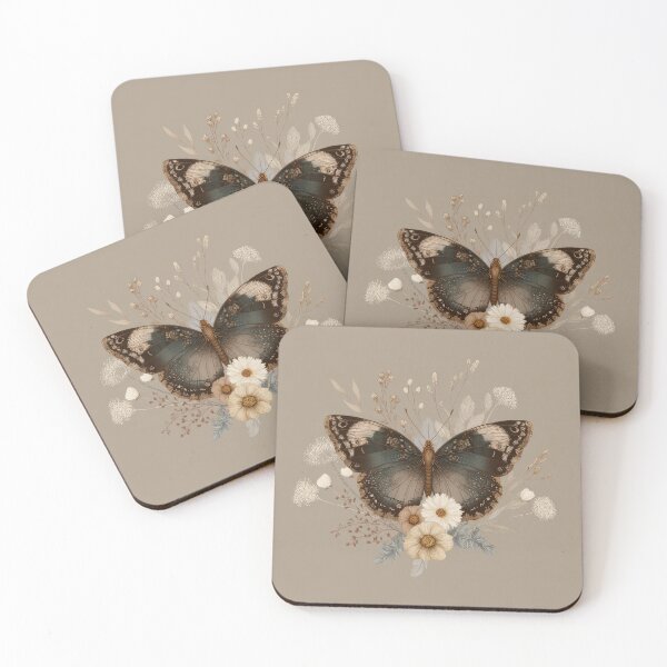 Item preview, Boho butterfly  – Cottagecore Botanical butterfly  for animal Lovers designed and sold by ArtFairy38.