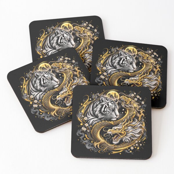 Item preview, Tiger and Dragon – Guardians of Yin and Yang designed and sold by TroviTutto.