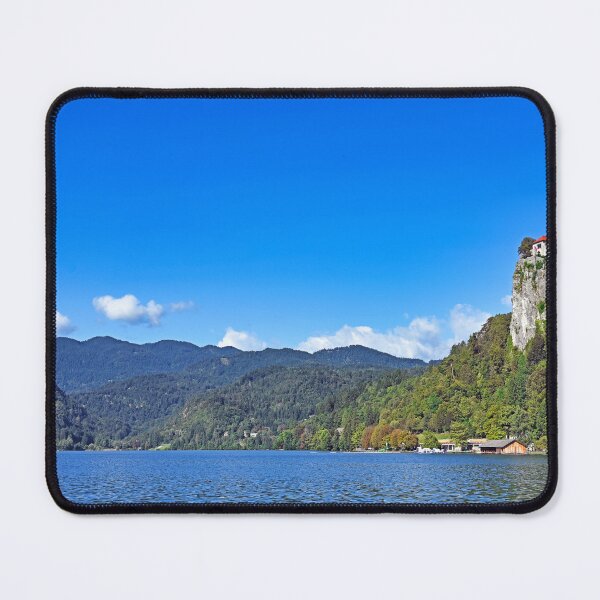 Item preview, Bled Castle on a steep cliff overlooking Lake Bled in Slovenia designed and sold by goceris.