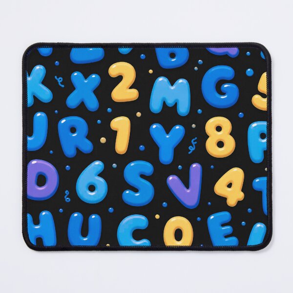 Item preview, Colorful 3D Alphabet & Numbers – Playful Learning Pattern designed and sold by IMuDesigner.