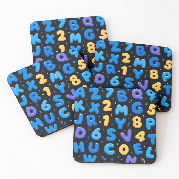 Item preview, Colorful 3D Alphabet & Numbers – Playful Learning Pattern designed and sold by IMuDesigner.