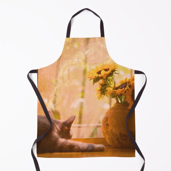Item preview, Golden Hour Sunflower Cat designed and sold by Shambhavi_Studio.