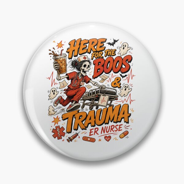 Item preview, Funny Emergency ER Nurse Halloween Spooky Season designed and sold by ice-apparel.
