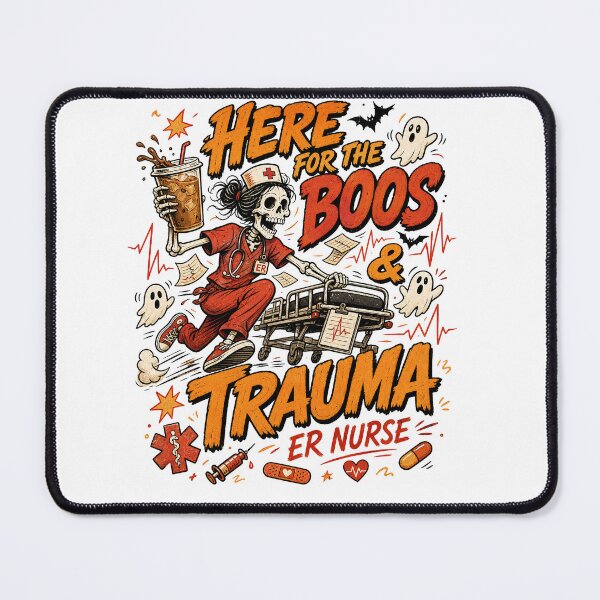 Item preview, Funny Emergency ER Nurse Halloween Spooky Season designed and sold by ice-apparel.