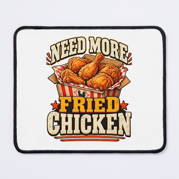 Item preview, Need More Fried Chicken Vintage Retro Americana Food Design designed and sold by DijaMar.